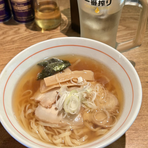 「肉そば＋角ハイボール」@らぁ麺やGOの写真