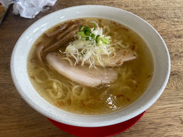 「うま塩ラーメン（麺大盛）・W餃子」@麺家 ゐをりの写真