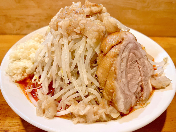 「辛ラーメン（1100円）」@三十郎 下館駅南店の写真