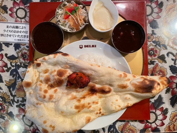 「激辛カレーセット」@インド料理 デリー あわら店の写真