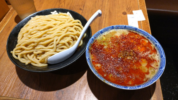 「【期間限定】麻辣酢つけ麺(大盛・スープ増・メンマ抜)」@六厘舎 大崎店の写真