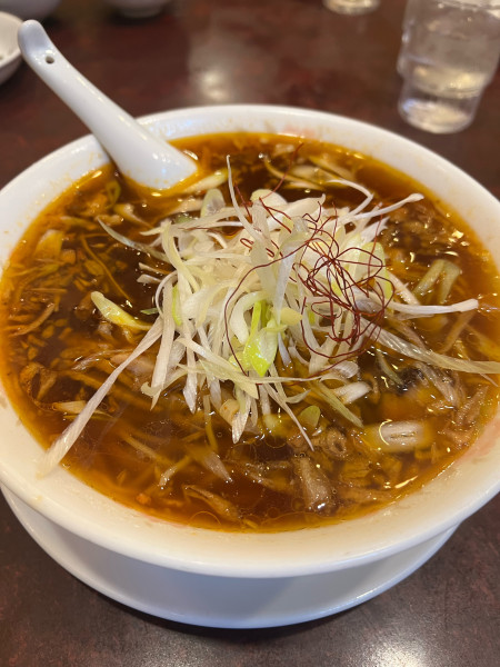 「特製ネギそば」@中国海鮮料理 住吉飯店の写真