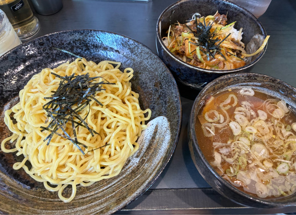 「和風つけ麺セット　1100円」@東京とんこつ 王子ラーメンの写真