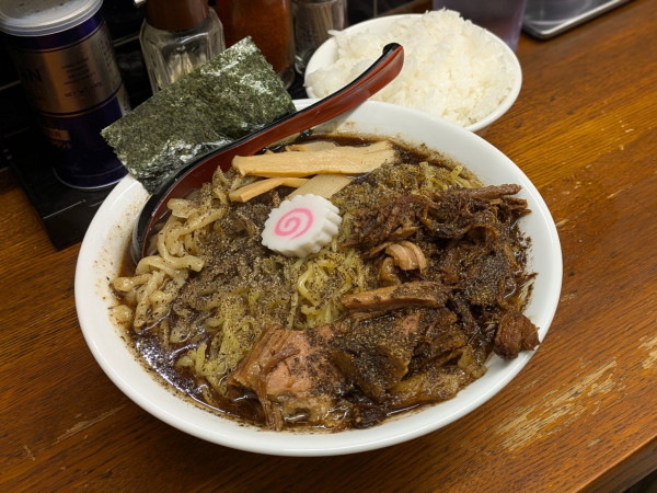 「モンナカブラック、大盛、小ごはん」@東神田ら～めん3の写真
