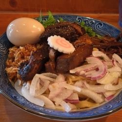 ルージャン麺＋味玉＋ニンニク　¥1200  ¥160 ¥