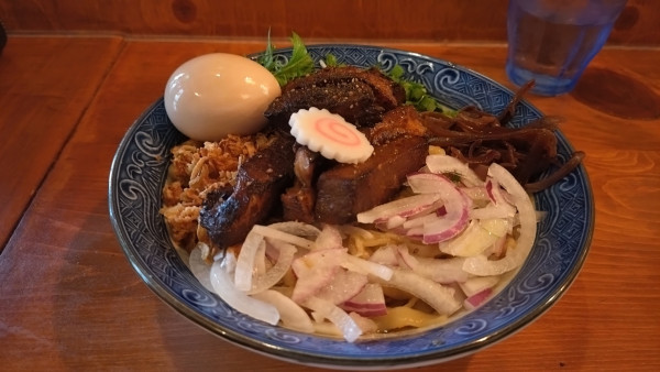 「ルージャン麺＋味玉＋ニンニク　¥1200  ¥160 ¥」@口樂の写真