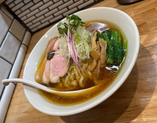 「手揉み中華ソバ＋鴨チャーシュー」@中華ソバ ビリケンの写真