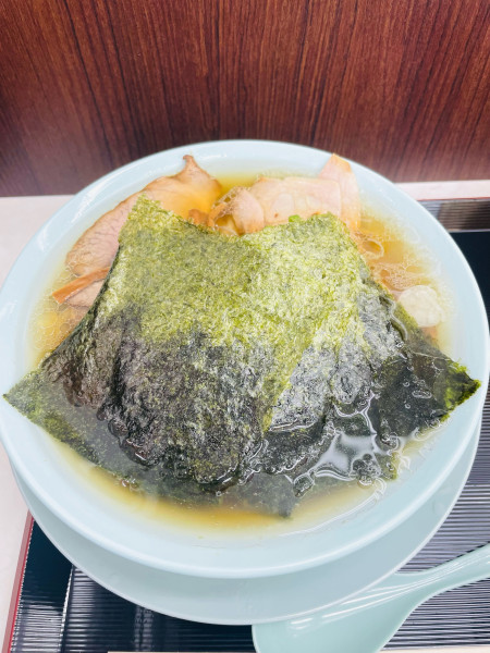 「海苔中華そば＋ライス中(無料)」@新橋ニューともちんラーメン 蒲田西口駅前店の写真