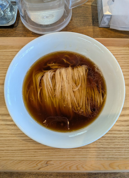 「醤油 かけそば（ネギ抜き）」@YOKOKURA STOREHOUSEの写真