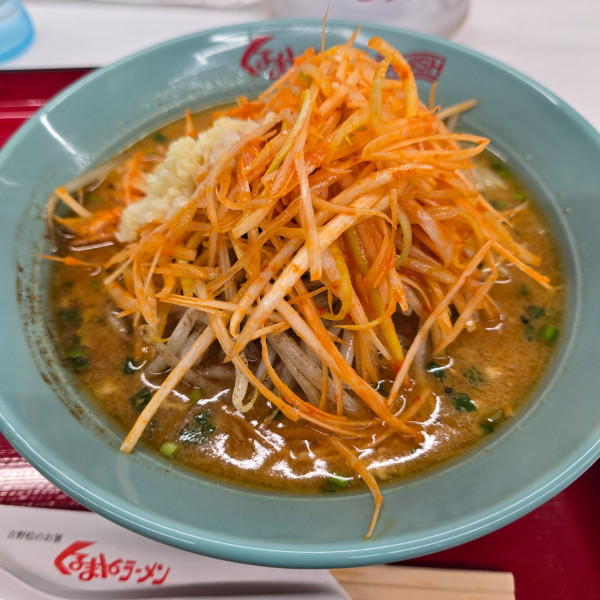 「ねぎ味噌ラーメン ニンニク多め 山椒多め」@くるまやラーメン 東村山店の写真