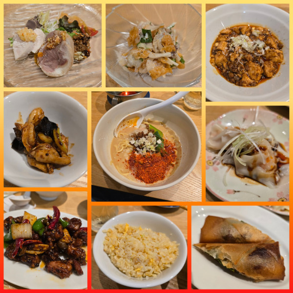 「【ラーメンコース】雲呑担々麺ハーフ 他」@さくら食堂の写真