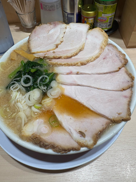 「チャーシュー背脂中華　並　硬め」@ラーメン みなみの写真