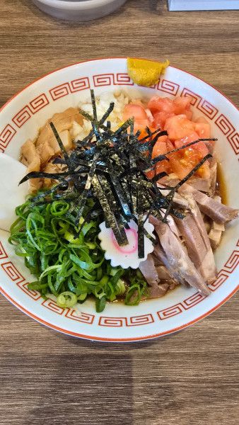 「冷やし和風中華ソバ　1000円」@支那ソバ 雲呑 渦の写真