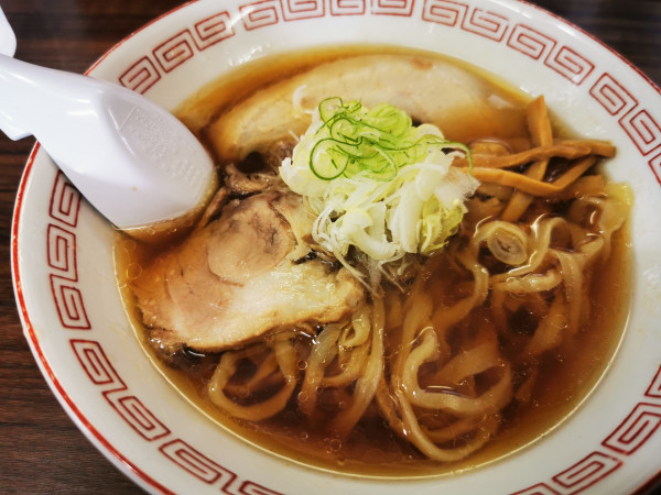 「中華そば麺半分+半替え玉細めん」@中華そば 琴のの写真