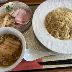 塩つけ麺（大盛）＋吊るし焼きチャーシュー