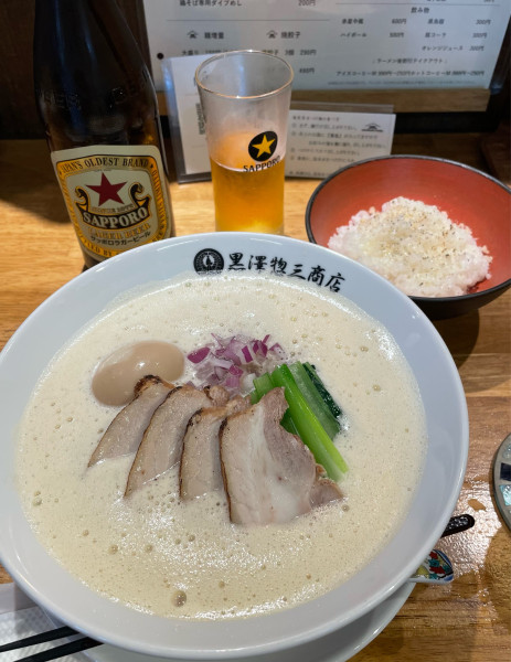 「特製！！泡鶏白湯そば鶏そば専用ダイブめし」@KUROSAWA STOREの写真