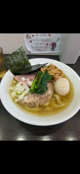 「塩らーめん特製トッピング」@自家製手打ち麺 禿の写真