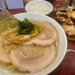 佐野チャーシューラーメン  Bセット(唐揚げ3個)