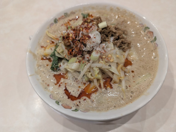 「野菜たっぷり担々麺830円」@餃子の王将 宇都宮インターパークビレッジ店の写真