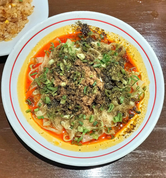 「汁なし担々麺(山椒あり) 1150円＋ミンチ大盛 100円」@ネワ屋の写真