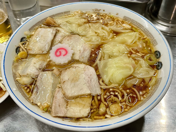 「チャシューワンタン麺 たけのこ 赤星×2」@中華そば みたかの写真