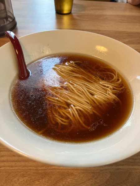「かけラーメン 醤油 500円」@らぁ麺行田屋の写真