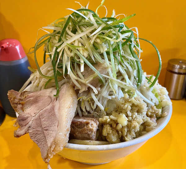 「なっとう｢D｣ ダブル しょうが ネギ」@ラーメン二郎 八王子野猿街道店2の写真