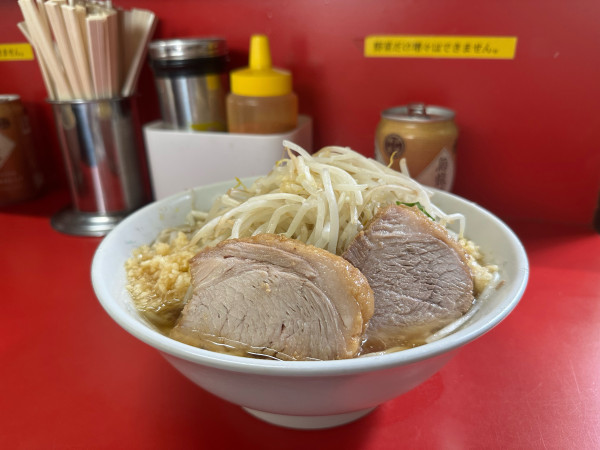 「小ラーメン（ニンニク・野菜）」@ラーメン二郎 上野毛店の写真