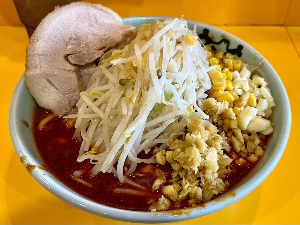 「プチ二郎 辛い奴4倍以上 ニンニク しょうが」@ラーメン二郎 八王子野猿街道店2の写真