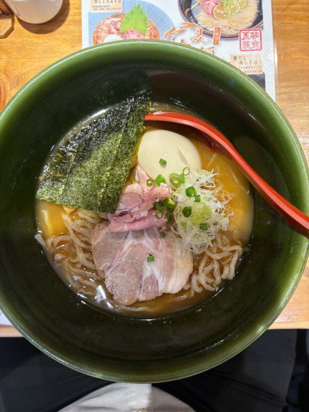 「焼きあご塩ラーメン　お茶漬けセット」@焼きあご塩らー麺 たかはし 上野店の写真