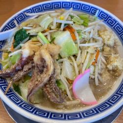 ゲソ揚げタンメン　生姜ダブル