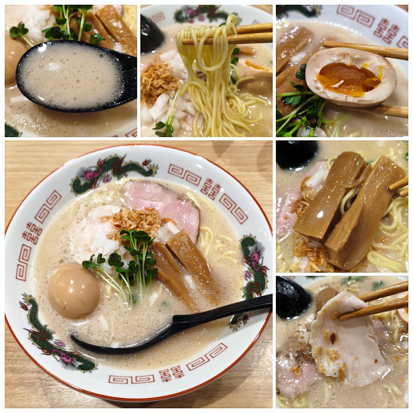 「鶏白湯(塩)辣油ラーメン＋味玉＝1100円」@麺や 鶏とだし はなれの写真