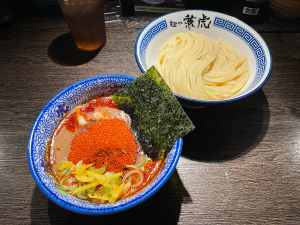 「辛辛つけ麺」@麺や兼虎 福岡PARCO店の写真