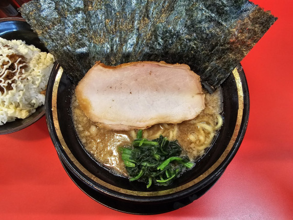 「のりラーメン＋背脂＋ライス　1000＋50＋100円」@青森野呂家 弘前店の写真