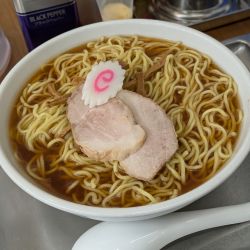 中華蕎麦(並)、大盛変更