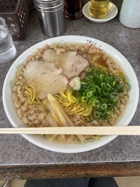 「中華そば大盛脂マシマシニンニクトッピング」@つたふじ 福山支店の写真