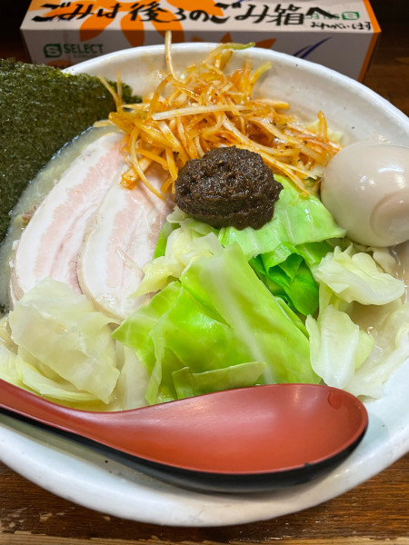 「熟成練り醤油らーめん 大盛 具だくさん」@『 』(無銘)の写真