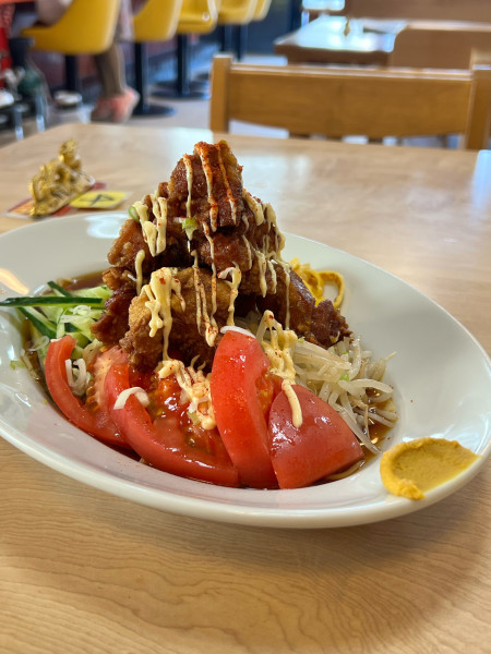 「唐揚げ冷麺」@中華料理 大門の写真