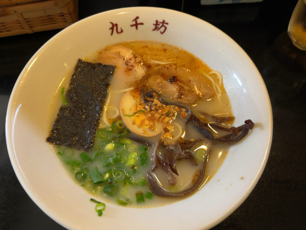 「ラーメン半チャーハンセット880円」@熊本ラーメン 九千坊の写真