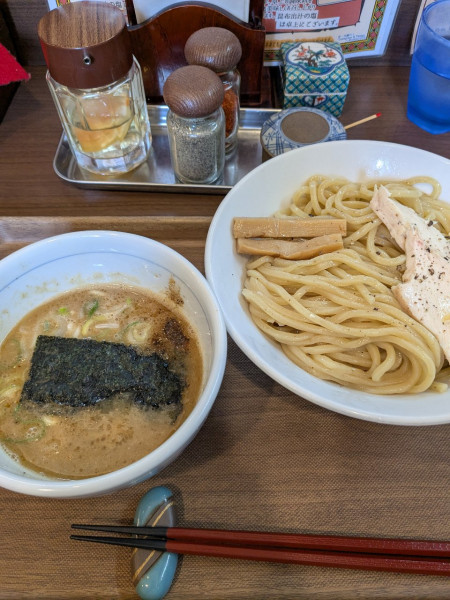「大山鶏のつけめん　1150円」@つけめん さなだの写真
