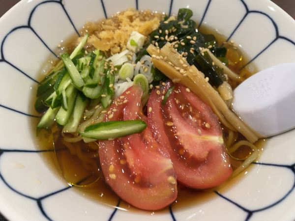 「季節限定・冷やしラーメン：770円」@大心亭の写真