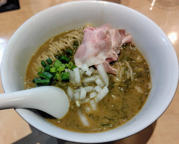 「【限定】濃厚牡蠣とあおさの冷やし」@煮干中華そば 結。の写真