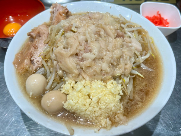 「らーめん 小(200g)+生卵」@じゃっくぽっとの写真