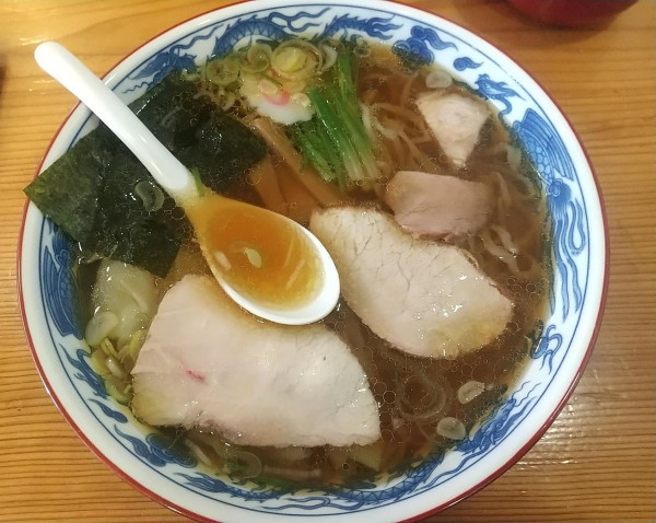 「手打ち中華そば」@白河手打中華 賀乃屋の写真