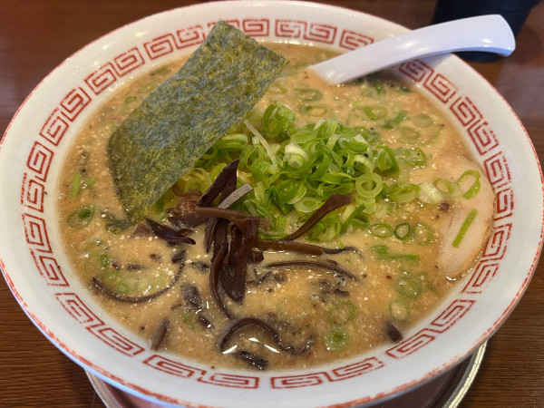 「豚骨味噌青ネギハリガネ800円」@哲麺 めじろ台店の写真