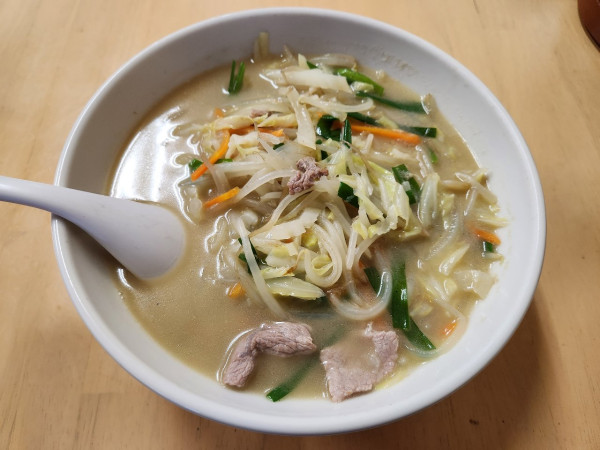 「タンメン　半チャーハン」@中華夢食堂の写真