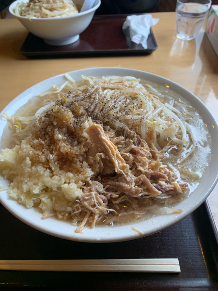 「ラーメン特盛、野菜普通、ニンニク、脂大」@レストランみゆき野六方の写真