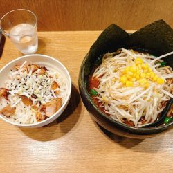 みそらーめん＋チャーシュー丼
