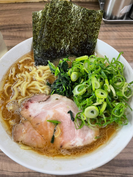 「ラーメン中+九条ネギ」@武道家 龍の写真