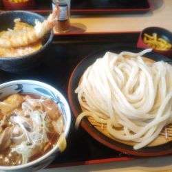 つけ汁うどんミニ天丼ランチ８８０円